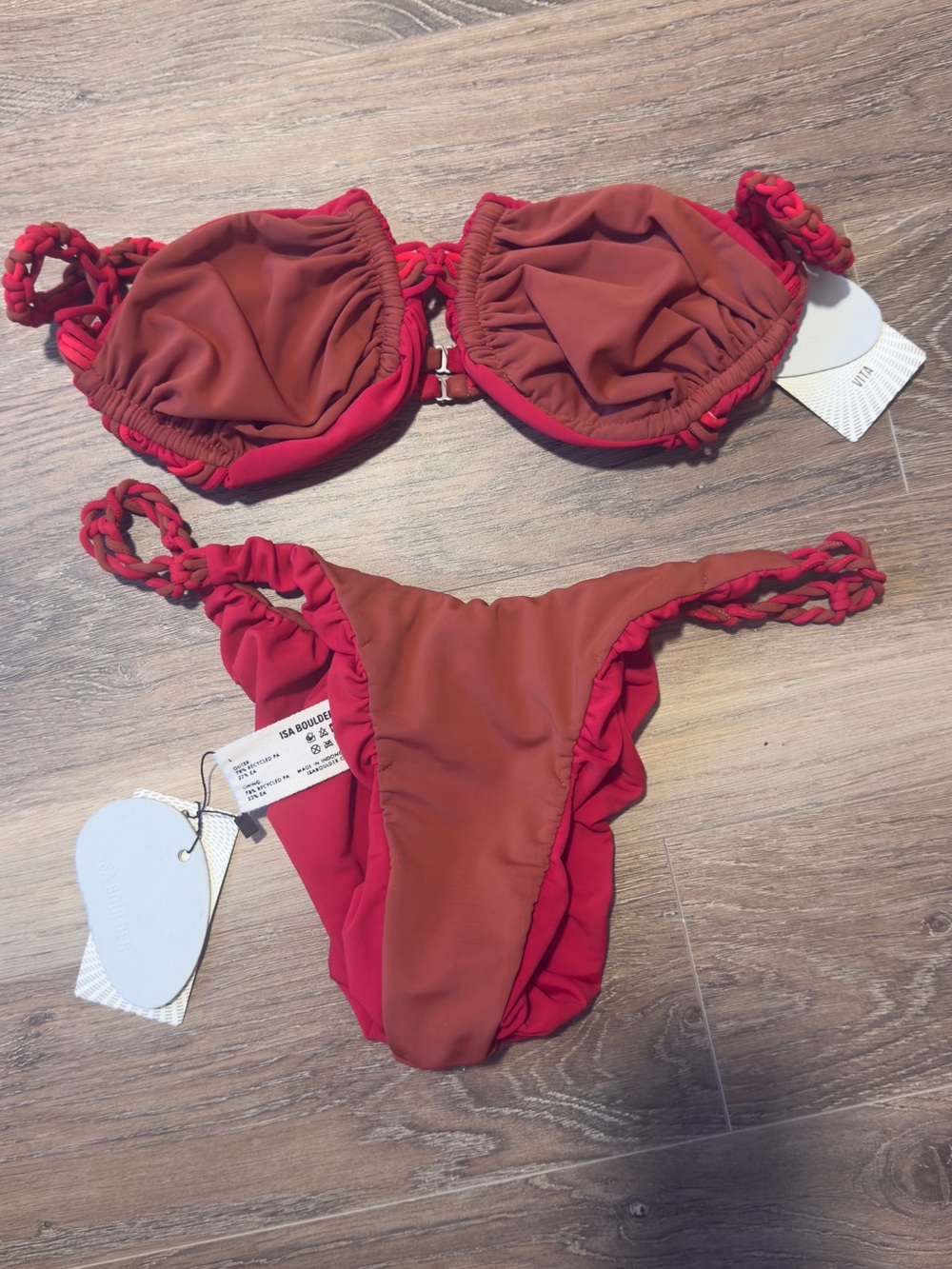 Isa Boulder Reversible Bikini Top and Bottom